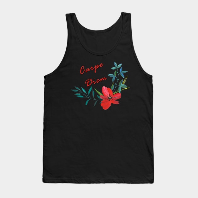 Carpe Diem Tank Top by valentinahramov